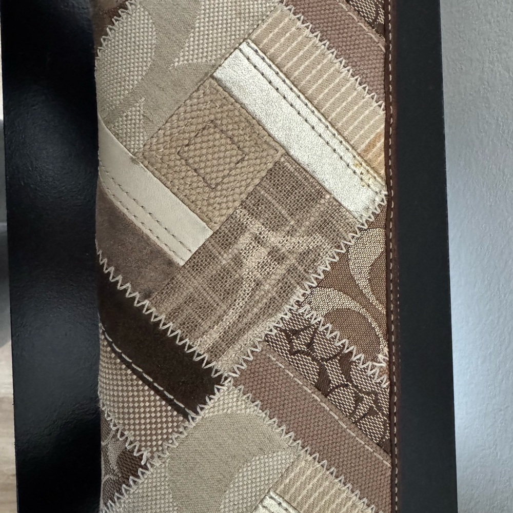 Coach Brown Patchwork Tote with Matching Wallet -… - image 14